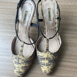 Miu Miu t-strap pumps